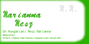 marianna mesz business card